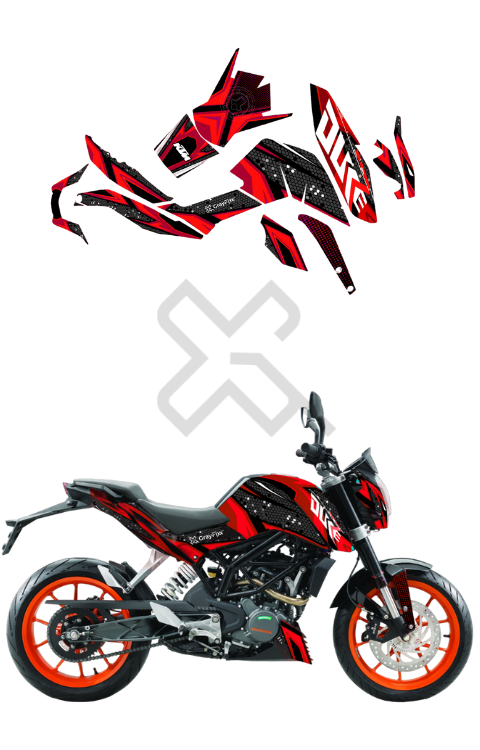 Duke 390 Bs4 Full Sticker | Duke 200 Bs4 Full Graphics